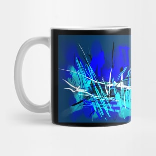 Blue and white Mug